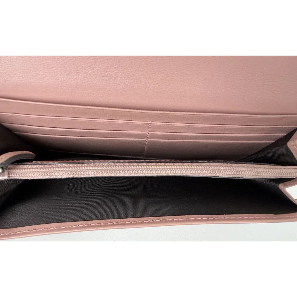 Gucci Microguccissima Continental Bifold Flap Wallet in Pink Leather - Picture 12 of 14